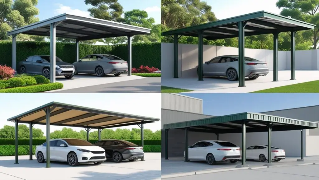 custom designed steel carports for residential and business parking solutions. (1)