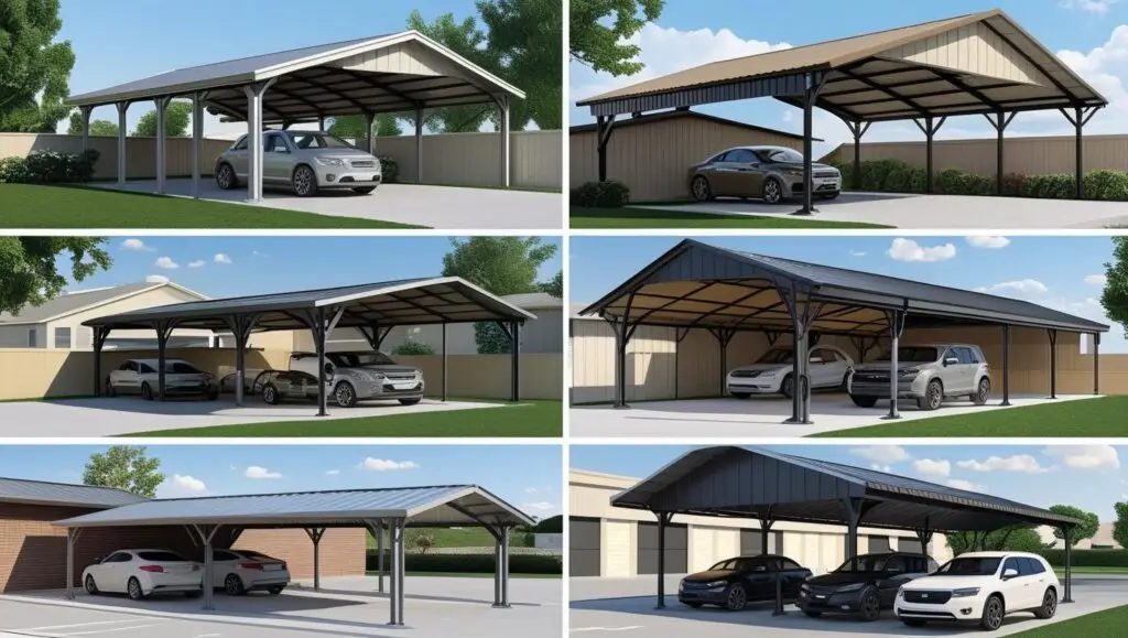 custom designed steel carports for residential and business parking solutions. (2)