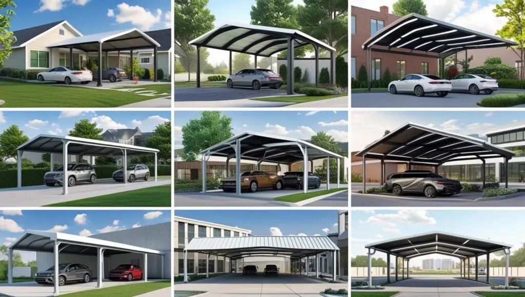 custom designed steel carports for residential and business parking solutions. (3)