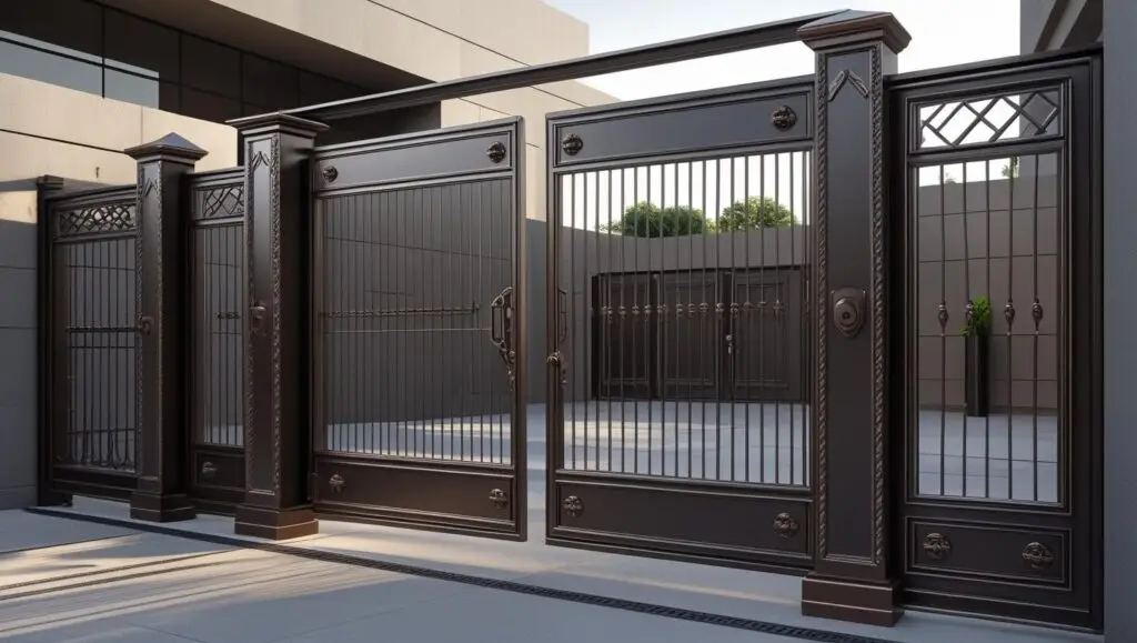 heavy duty sliding gates, pedestrian gates, and custom security doors built for durability and elegance.