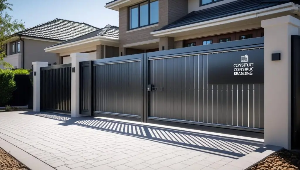 completed steel gate installation in a south african suburban home